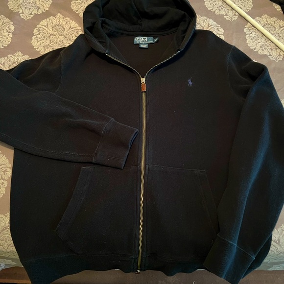 Polo Ralph Lauren ribbed fullzip hoodie - Picture 1 of 3